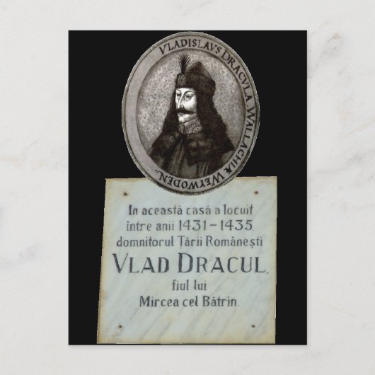 Vlad Dracul Memorial Postkarte (Vorderseite)