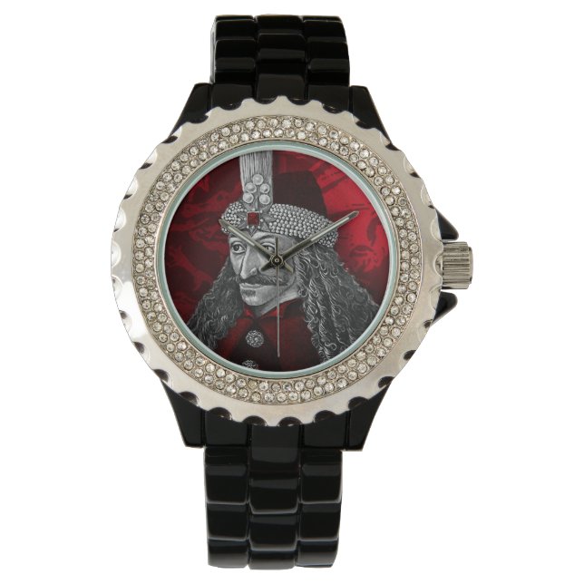 Vlad Dracula Gothic Armbanduhr (Vorderseite)
