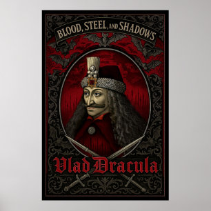 Vlad Dracula Poster - Blut, Stahl und Schatten