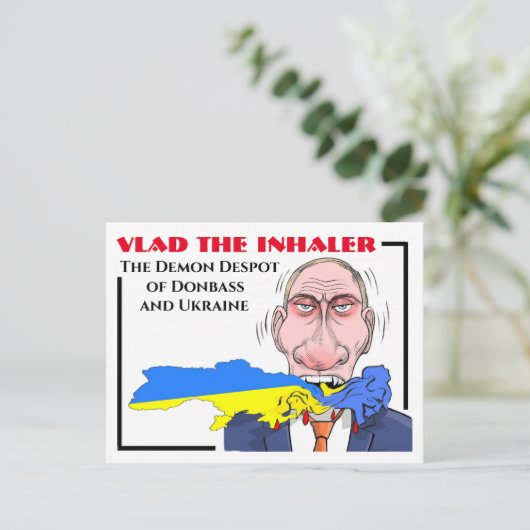 Vlad Putin Postkarte (Stehend Vorderseite)
