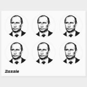 Vlad Putin Runder Aufkleber (Blatt)