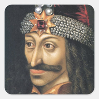Vlad Tepes [Count Dracula] Quadratischer Aufkleber
