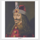 Vlad Tepes: Impaler, Dracula Dragon Prince Voivode Aufkleber (Blatt)