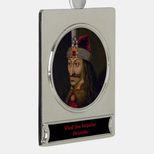 Vlad Tepes: Impaler, Dracula Dragon Prince Voivode Banner-Ornament Silber (Rechts)