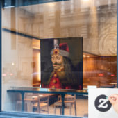 Vlad Tepes: Impaler, Dracula Dragon Prince Voivode Fensteraufkleber (Café-Fenster)