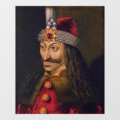 Vlad Tepes: Impaler, Dracula Dragon Prince Voivode Fensteraufkleber (Blatt)
