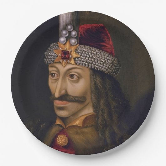 Vlad Tepes: Impaler, Dracula Dragon Prince Voivode Pappteller (Vorderseite)