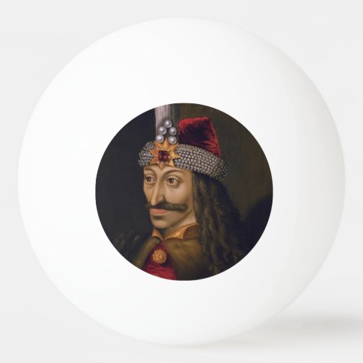 Vlad Tepes: Impaler, Dracula Dragon Prince Voivode Tischtennisball (Vorderseite)