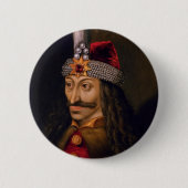 Vlad tepes Impaler Voivode Portrait Dracula Histor Button (Vorderseite)