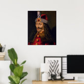 Vlad tepes Impaler Voivode Portrait Dracula Histor Poster (Heimbüro)
