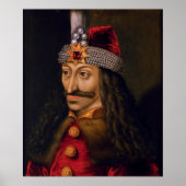 Vlad tepes Impaler Voivode Portrait Dracula Histor Poster (Vorne)