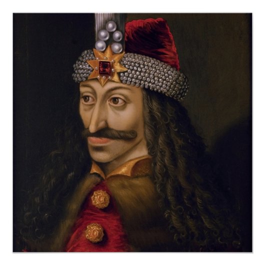 Vlad tepes Impaler Voivode Portrait Dracula Histor Poster (Vorderseite)
