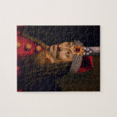 Vlad tepes Impaler Voivode Portrait Dracula Histor Puzzle (Horizontal)