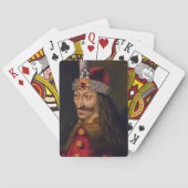 Vlad tepes Impaler Voivode Portrait Dracula Histor Spielkarten (Rückseite)