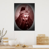 Vlad Ţepeş red Poster (Küche)