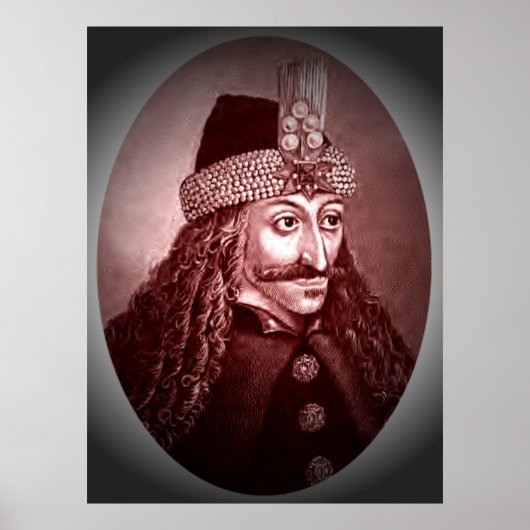 Vlad Ţepeş red Poster (Vorne)