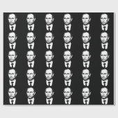 Vladamir Putin stellen gegenüber Geschenkpapier (Flach)