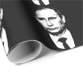 Vladamir Putin stellen gegenüber Geschenkpapier (Rolleneckpunkt)