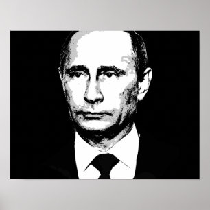 Vladamir Putin stellen gegenüber Poster