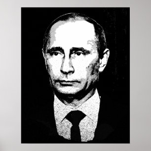 Vladamir Putin stellen gegenüber Poster
