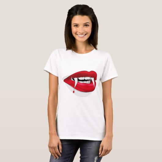Vladdy Fangs Happy Vampire T-Shirt (Vorne ganz)