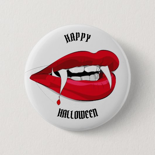 Vladdy Vampire Fangs Teeth Lips Button (Vorderseite)