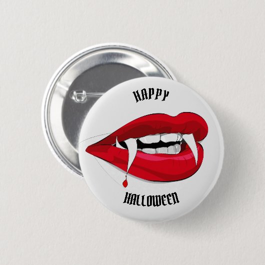 Vladdy Vampire Fangs Teeth Lips Button (Vorne & Hinten)