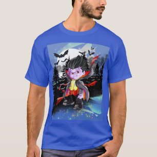 Vladimir das Vampire auf Blue T-Shirt