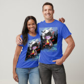 Vladimir das Vampire auf Blue T-Shirt (Unisex)