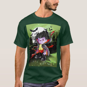 Vladimir der Vampir auf Grün T-Shirt