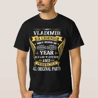 Vladimir eine Legende Personalisierter Geburtstag T-Shirt