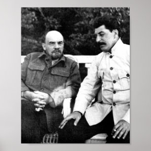 Vladimir Lenin And Joseph Stalin Poster
