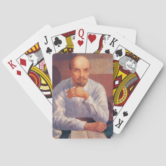 Vladimir Lenin (Kommunistische Geschichte) Spielkarten (Rückseite)