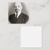 Vladimir Lenin Portrait Quadratische Visitenkarte (Vorne/Hinten)