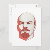 Vladimir Lenin Postkarte (Vorne/Hinten)