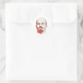 Vladimir Lenin Runder Aufkleber (Tasche)