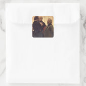 Vladimir Odoevsky Quadratischer Aufkleber (Tasche)