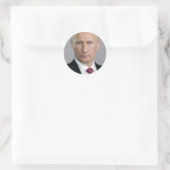 Vladimir Putin Gear Runder Aufkleber (Tasche)