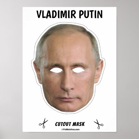 VLADIMIR PUTIN Halloween Mask Poster (Vorne)