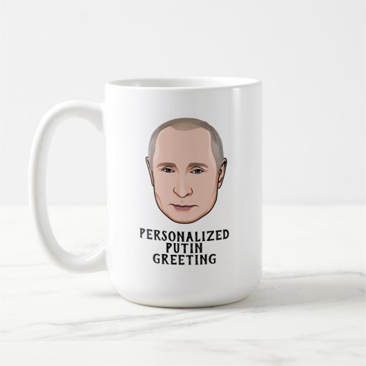 VLADIMIR PUTIN KAFFEETASSE (Links)