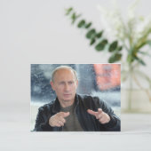 Vladimir Putin Postkarte (Stehend Vorderseite)