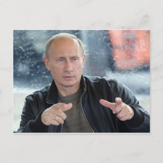 Vladimir Putin Postkarte (Vorderseite)