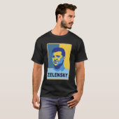 Vladimir Zelensky - ich stehe mit der Ukraine T-Shirt (Vorne ganz)