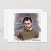 Vladimir Zelensky & Munition Zitat Postkarte (Vorne/Hinten)