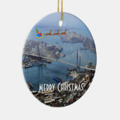 Vladiwostok Russia Panoramic Christmas Ornament (Rechts)