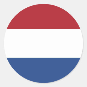 Vlag Packwagen Nederland - Flagge der Niederlande Runder Aufkleber