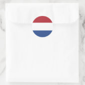 Vlag van Nederland - Flagge der Niederlande Runder Aufkleber (Tasche)