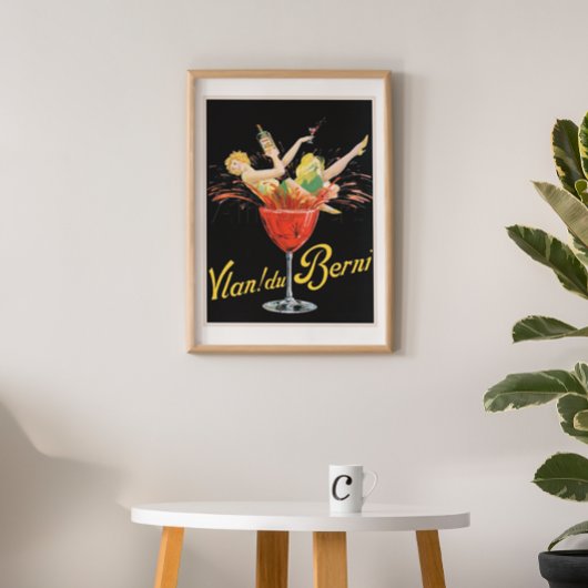 "Vlan du Berni" Vintages Wine Advertising Poster
