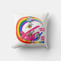 Vlieg met me me over de regenboog.