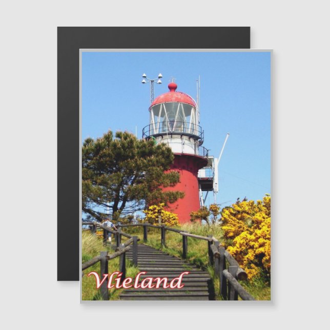 Vlieland - Frisianische Inseln - Holland - Magnetkarte (Vorne/Hinten)